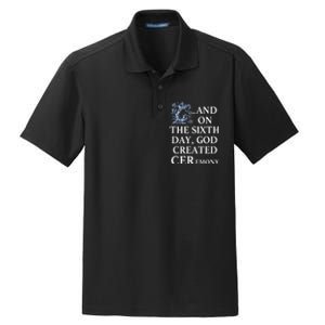 And On The Sixth Day God Created Ceremony Dry Zone Grid Polo