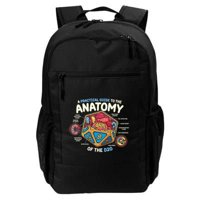 Anatomy Of The D20 Polyhedral 20 Sided Dice Funny Rpg Daily Commute Backpack