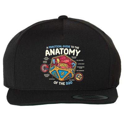 Anatomy Of The D20 Polyhedral 20 Sided Dice Funny Rpg Wool Snapback Cap