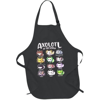 Axolotls Of The World Kawaii Types Of Axolotl Fish Amphibian Apron