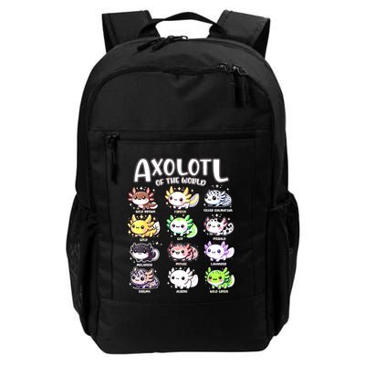 Axolotls Of The World Kawaii Types Of Axolotl Fish Amphibian Backpack