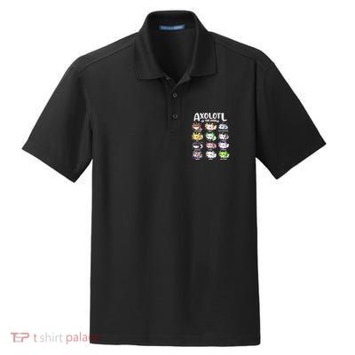 Axolotls Of The World Kawaii Types Of Axolotl Fish Amphibian Dry Zone Grid Polo