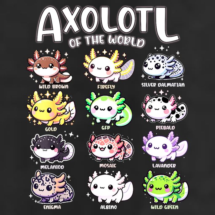Axolotls Of The World Kawaii Types Of Axolotl Fish Amphibian Tumbler