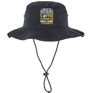 Chief And On The 8th Day God Created Coffee Na Vy Legacy Cool Fit Booney Bucket Hat