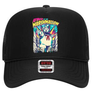 Attack Of The Marshmallow High Crown Mesh Back Trucker Hat