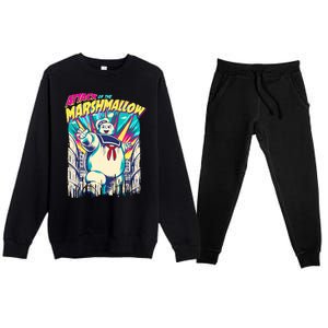 Attack Of The Marshmallow Premium Crewneck Sweatsuit Set