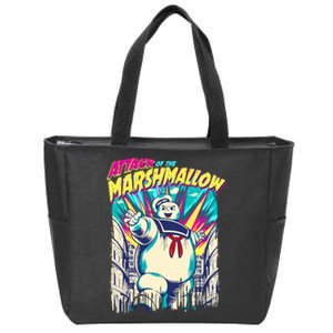 Attack Of The Marshmallow Zip Tote Bag