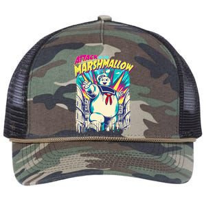 Attack Of The Marshmallow Retro Rope Trucker Hat Cap