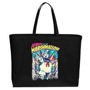 Attack Of The Marshmallow Cotton Canvas Jumbo Tote