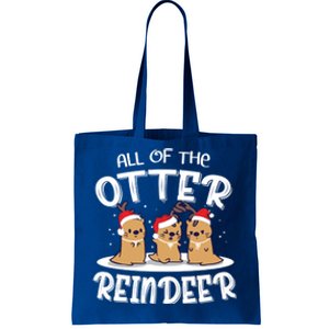 All Of The Otter Reindeer Christmas Otter Lover Great Gift Tote Bag