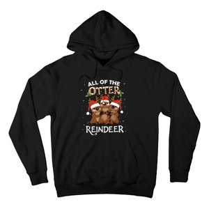 All Of The Otter Reindeer Christmas Funny Cute Hoodie