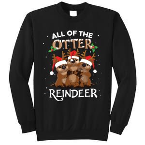 All Of The Otter Reindeer Christmas Funny Cute Sweatshirt