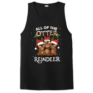 All Of The Otter Reindeer Christmas Funny Cute PosiCharge Competitor Tank