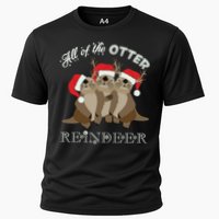 All Of The Otter Reindeer Funny Other Christmas Cooling Performance Crew T-Shirt
