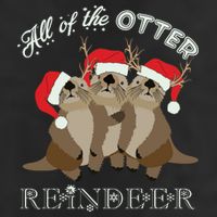 All Of The Otter Reindeer Funny Other Christmas 25L Jumbo Tote