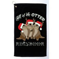 All Of The Otter Reindeer Funny Other Christmas Golf Towel
