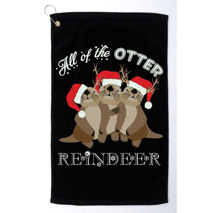 All Of The Otter Reindeer Funny Other Christmas Golf Towel