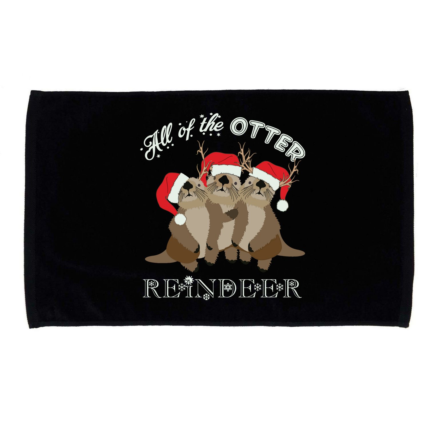 All Of The Otter Reindeer Funny Other Christmas Microfiber Hand Towel