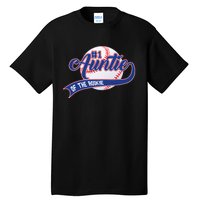 Auntie Of The Rookie 1st Birthday Baseball Family Rookie Tall T-Shirt