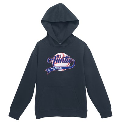 Auntie Of The Rookie 1st Birthday Baseball Family Rookie Urban Pullover Hoodie