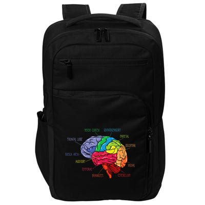 Anatomy Of The Brain Neurologist Gift Impact Tech Backpack