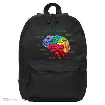 Anatomy Of The Brain Neurologist Gift 16 in Basic Backpack