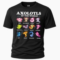 Axolotls Of The World Kawaii Axolotl Animals Fish Amphibian Cooling Performance Crew T-Shirt
