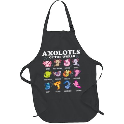 Axolotls Of The World Kawaii Axolotl Animals Fish Amphibian Apron