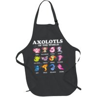 Axolotls Of The World Kawaii Axolotl Animals Fish Amphibian Apron