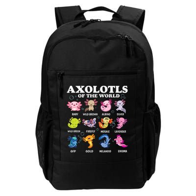 Axolotls Of The World Kawaii Axolotl Animals Fish Amphibian Backpack