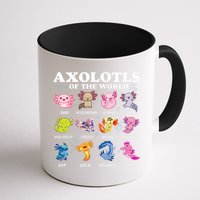 Axolotls Of The World Kawaii Axolotl Animals Fish Amphibian Mug