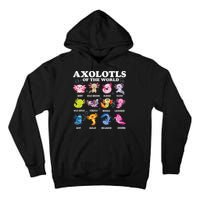 Axolotls Of The World Kawaii Axolotl Animals Fish Amphibian Tall Hoodie