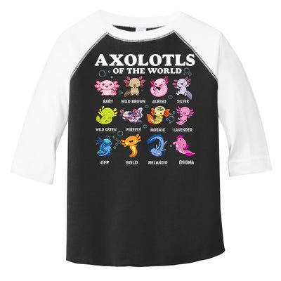 Axolotls Of The World Kawaii Axolotl Animals Fish Amphibian Toddler Fine Jersey T-Shirt