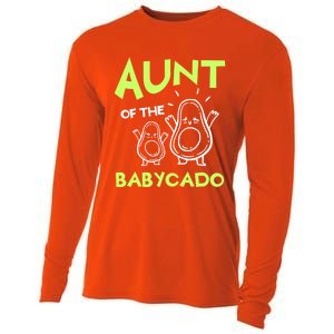 Aunt Of The Cado Avocado National Guacamole Day Gift Cooling Performance Long Sleeve Crew