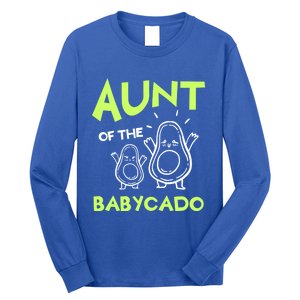 Aunt Of The Cado Avocado National Guacamole Day Gift Long Sleeve Shirt