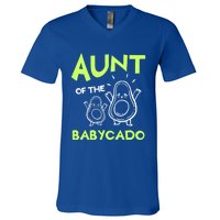 Aunt Of The Cado Avocado National Guacamole Day Gift V-Neck T-Shirt