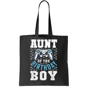 Aunt Of The Birthday Boy Matching Video Gamer Birthday Party Tote Bag