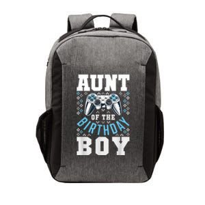 Aunt Of The Birthday Boy Matching Video Gamer Birthday Party Vector Backpack