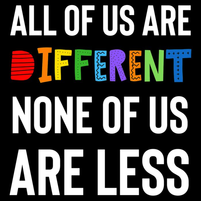 All Of Us Are Different. None Of Us Are Less. Daily Commute Backpack