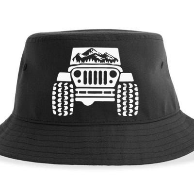 American Offroad Us Flag Forest Peace Love Offroad Sustainable Bucket Hat