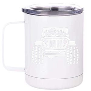 American Offroad Us Flag Forest Peace Love Offroad 12 oz Stainless Steel Tumbler Cup