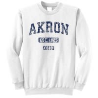 Akron Ohio Vintage Athletic Sports Design Sweatshirt