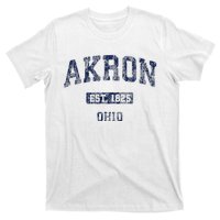 Akron Ohio Vintage Athletic Sports Design T-Shirt