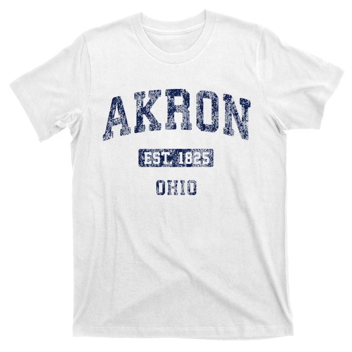 Akron Ohio Vintage Athletic Sports Design T-Shirt