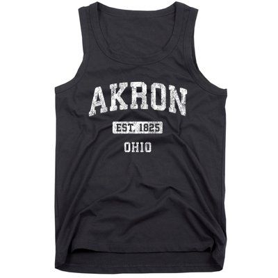 Akron Ohio Vintage Athletic Sports Design Tank Top