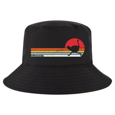 Allegedly Ostrich Vintage Funny Ostrich Lover  Cool Comfort Performance Bucket Hat