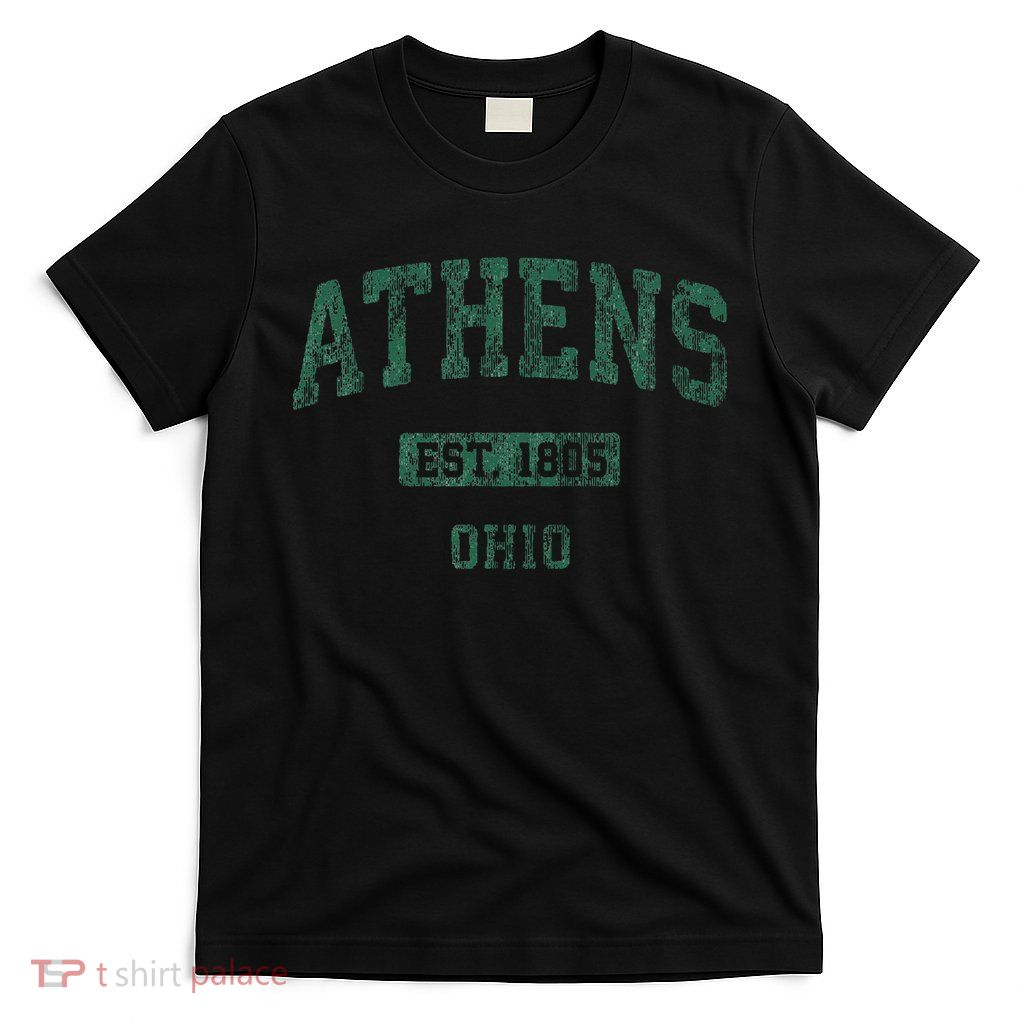 Athens Ohio Vintage Athletic Sports T-Shirt