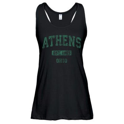 Athens Ohio Vintage Athletic Sports Ladies Essential Flowy Tank