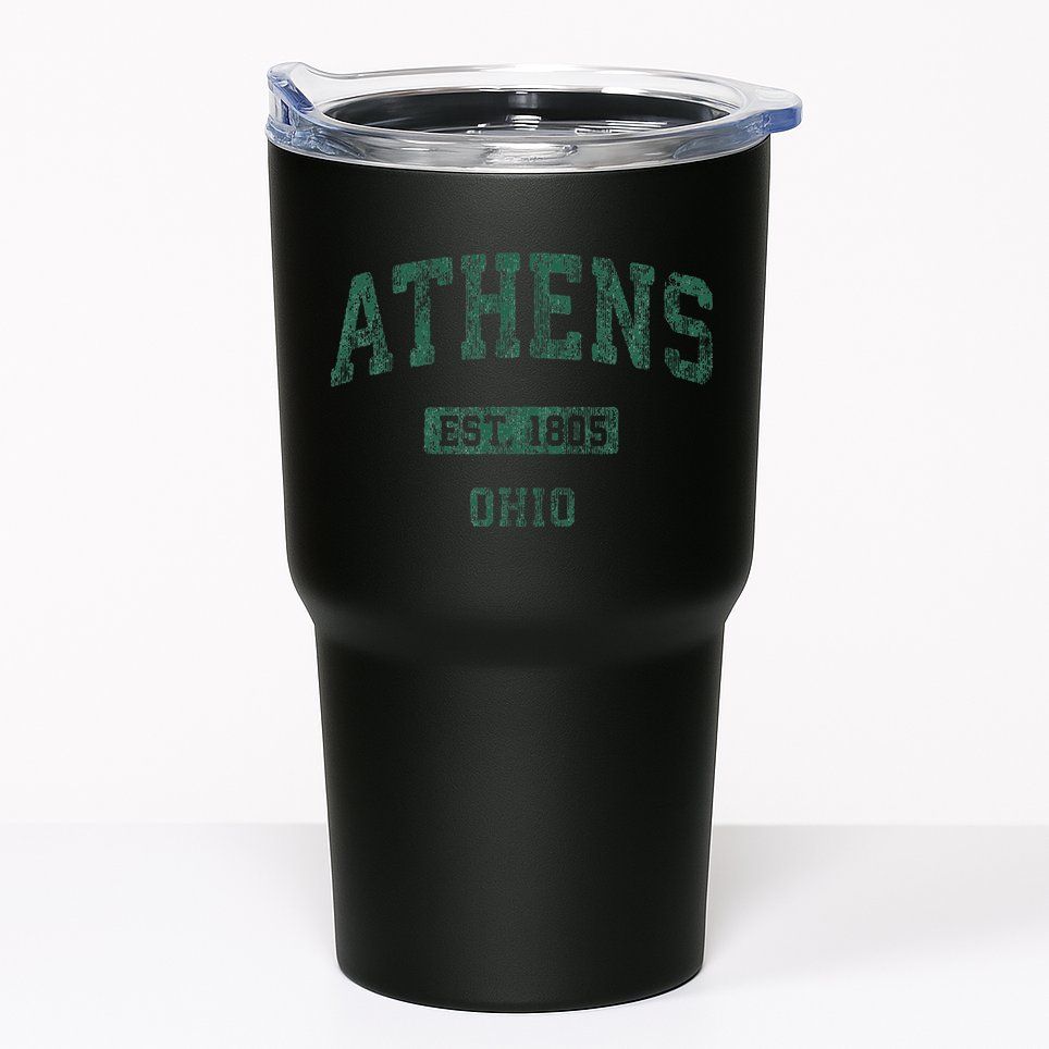 Athens Ohio Vintage Athletic Sports Tumbler
