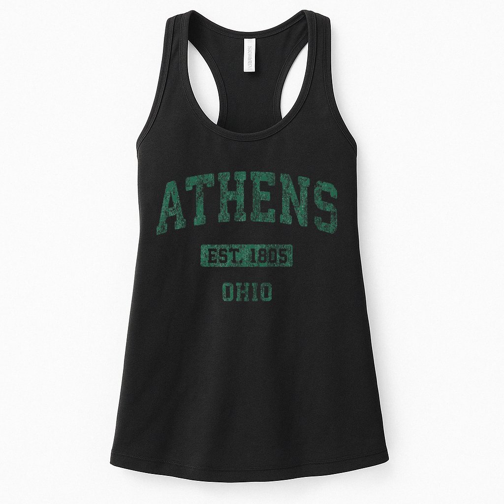Athens Ohio Vintage Athletic Sports Womens Tank Top